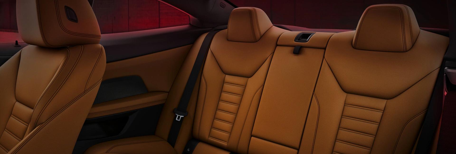 Full interior view of the 2021 4 Series rear seat