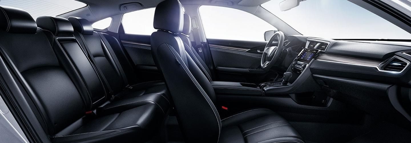 Full interior view of the 2021 Honda Civic