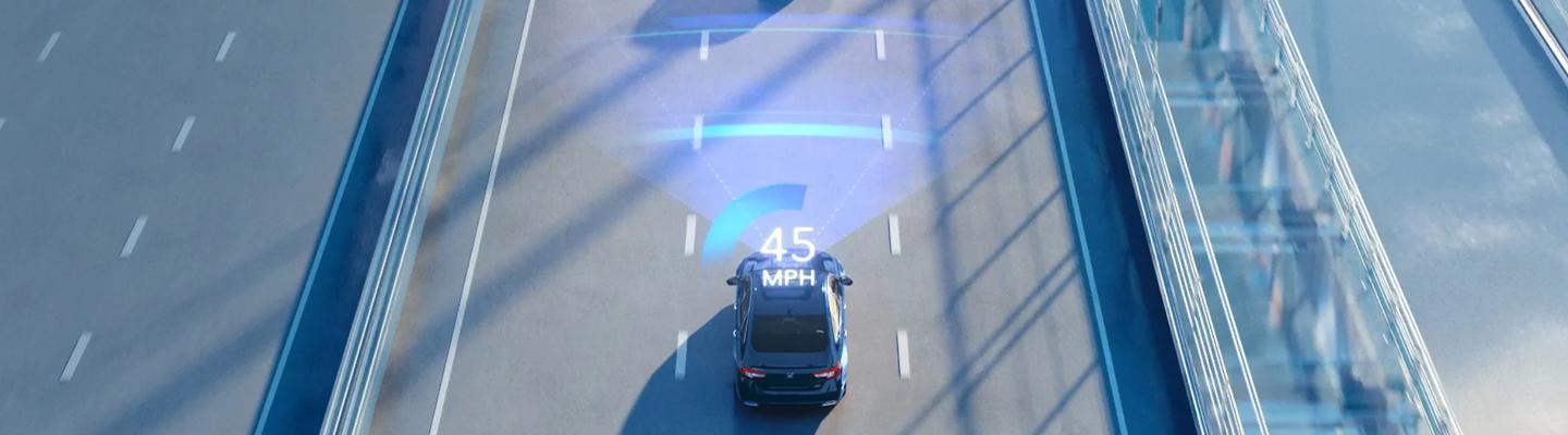 Honda technology being displayed on a street
