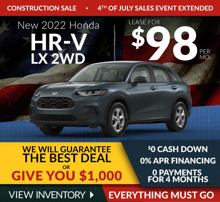 Honda HRV Offer