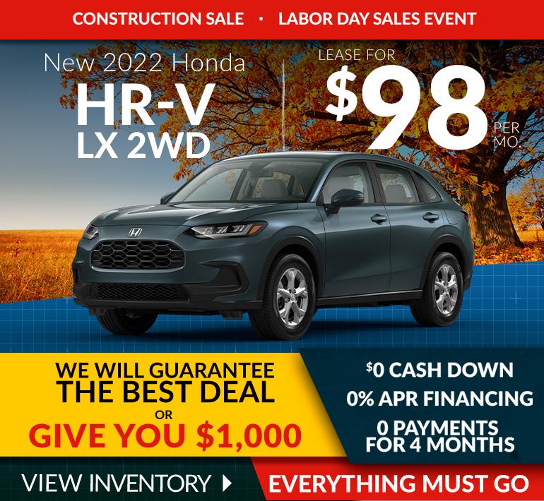 Honda HRV Offer
