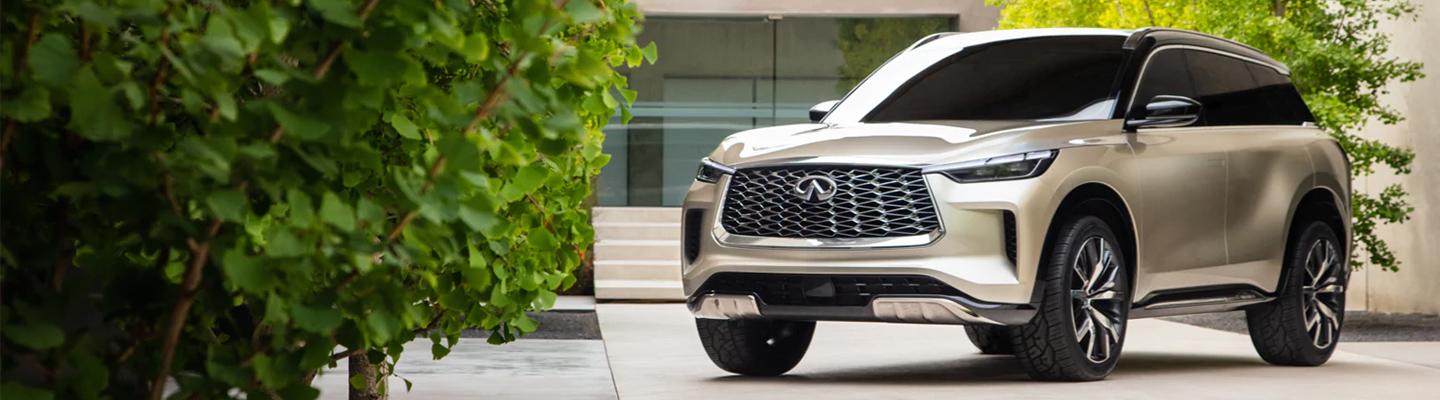 Front view of the 2021 INFINITI QX60 parked!