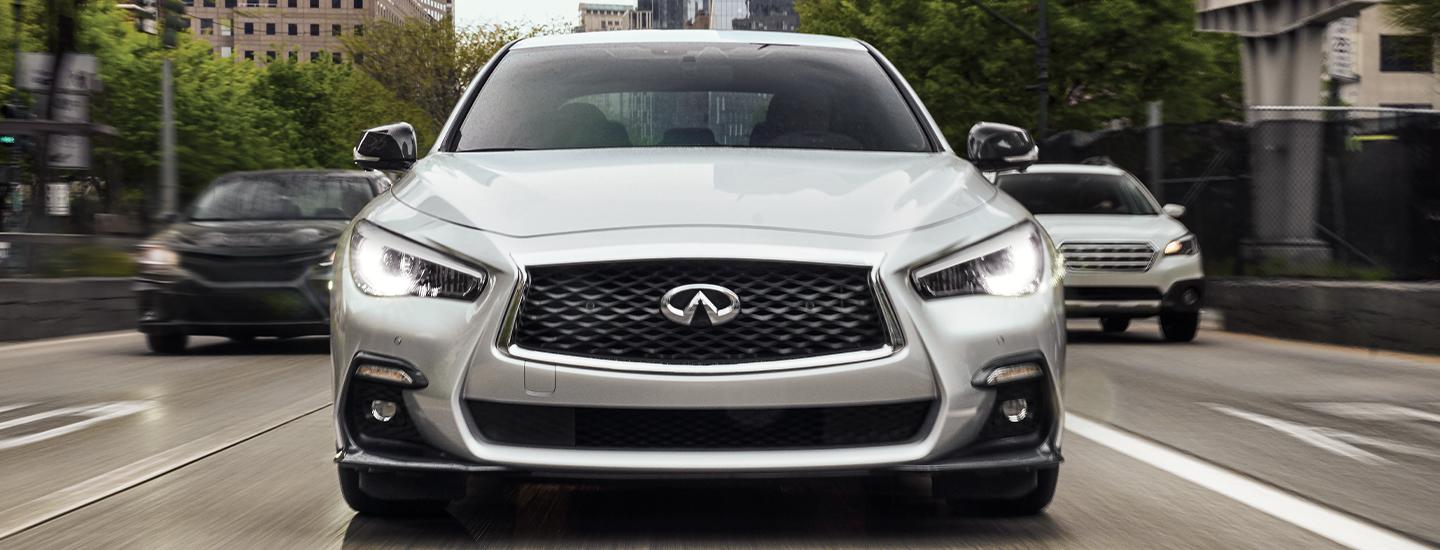 Front view of the 2021 INFINITI Q50