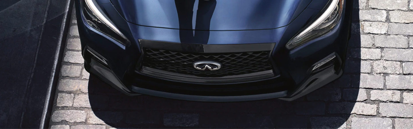 Top front view of the 2021 Q50