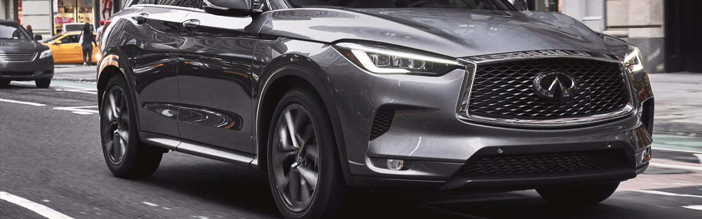Side profile view of the 2021 QX50