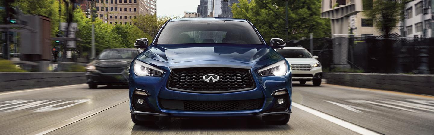 Front grille view 2022 INFINITI Q50