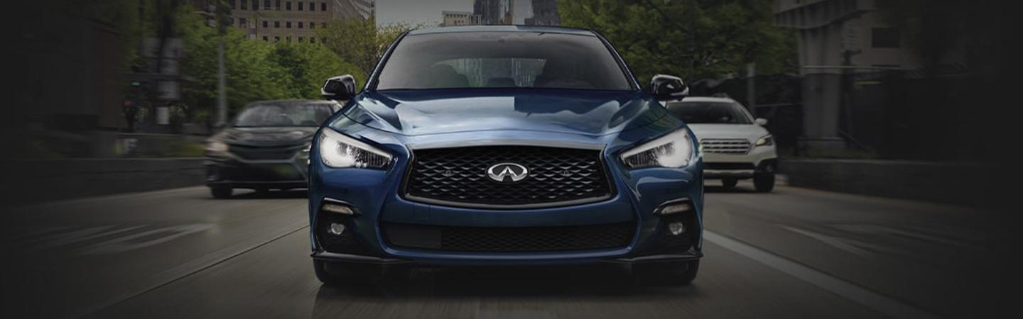 front view of a 2023 INFINITI Q50
