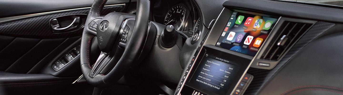 View of a 2023 INFINITI Q50 dashboard