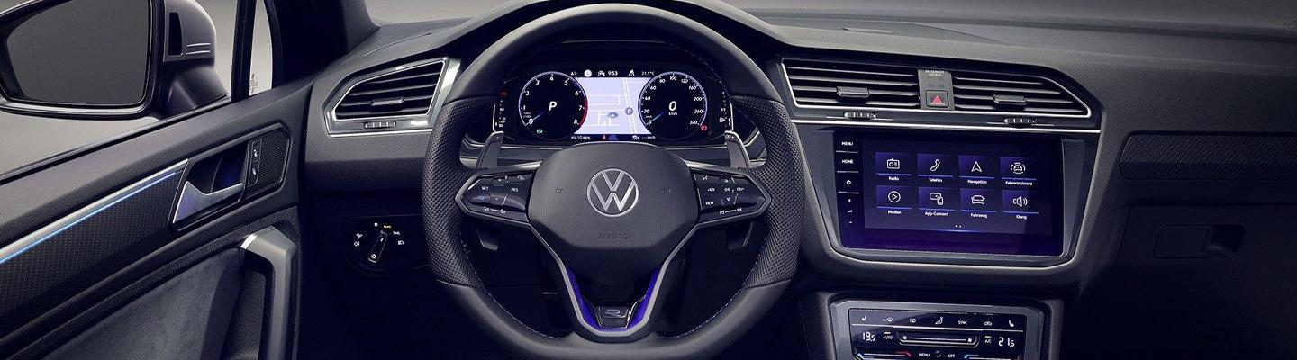 View of the 2022 Volkswagen Tiguan dashboard