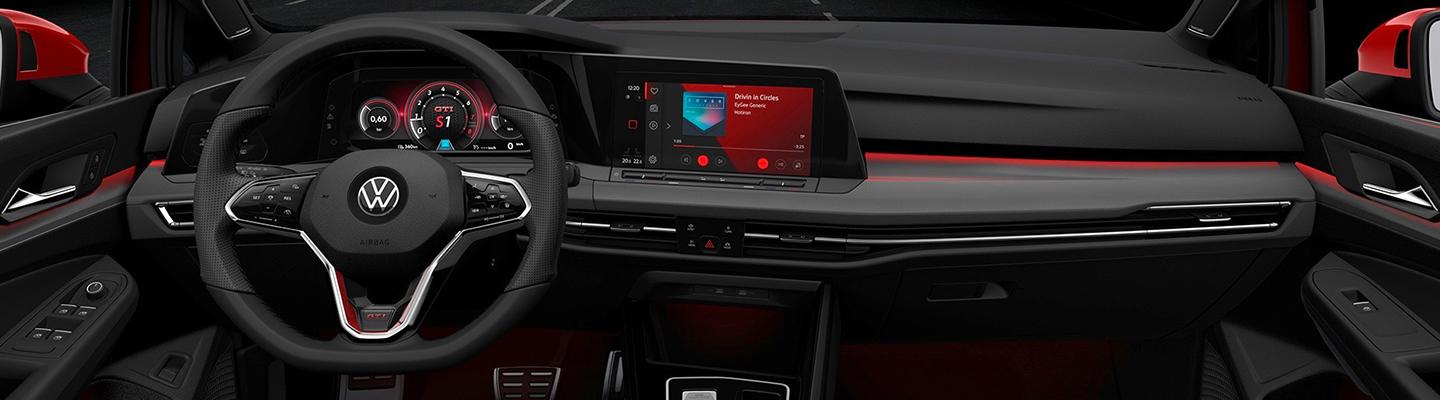 View of the 2022 Volkswagen Technology in the dash
