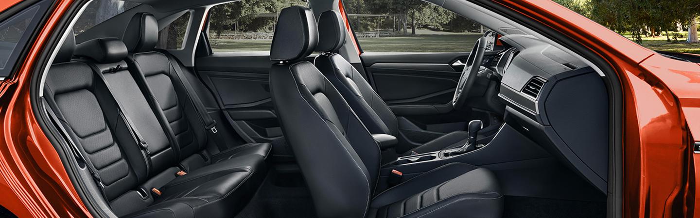 Interior view of the 2021 VW Jetta
